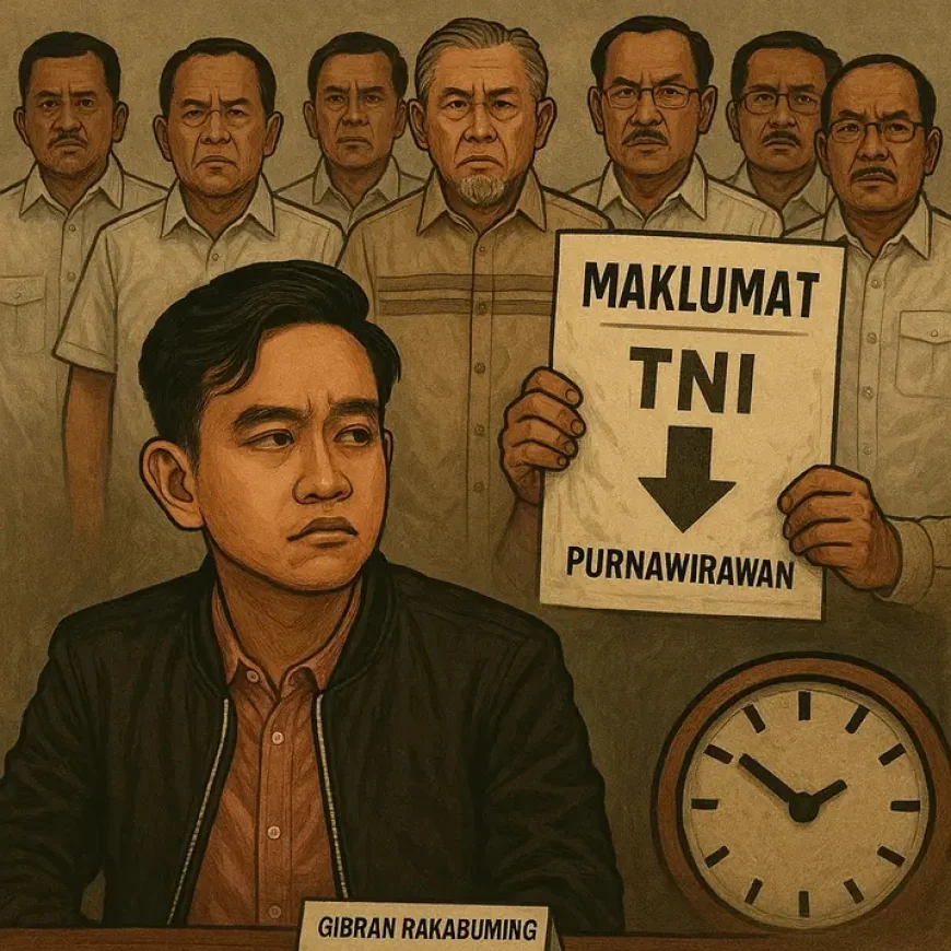 Gibran Didesak Lengser, Ini Kesalahan Wapres di Mata Para Purnawirawan TNI