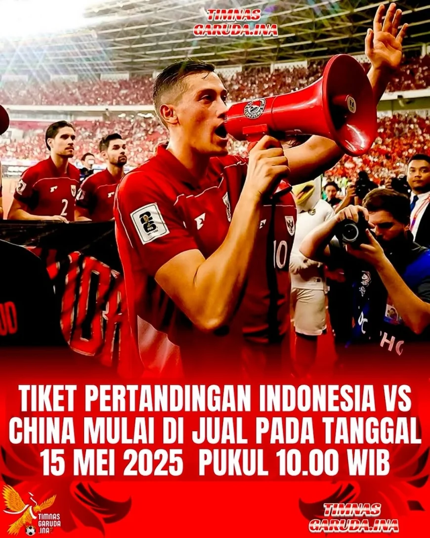 PSSI Luncurkan Penjualan Tiket Timnas Indonesia vs China, Wajib Gunakan Garuda ID!