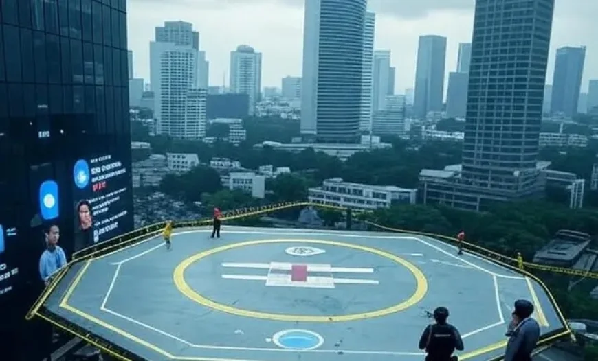 Pegawai Bank Indonesia Tewas Terjun dari Helipad, Netizen Kaitkan dengan Tekanan Pekerjaan