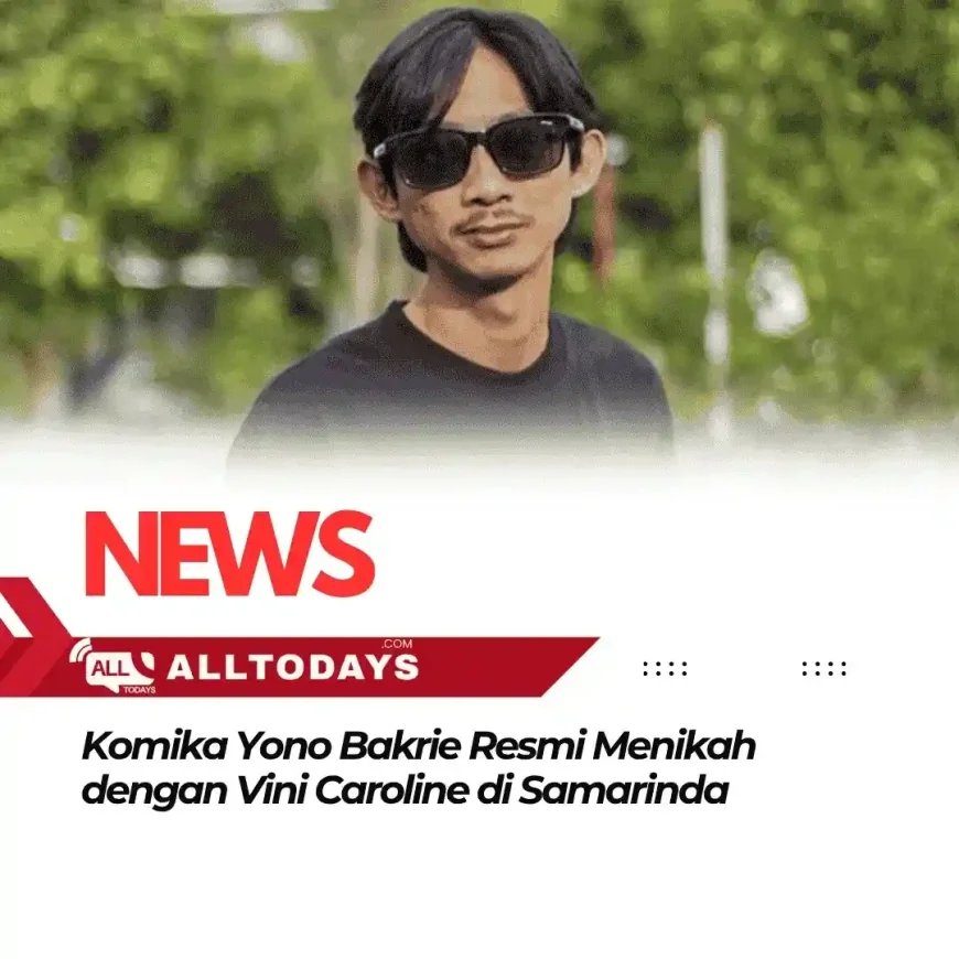 Komika Yono Bakrie Resmi Menikah dengan Vini Caroline di Samarinda