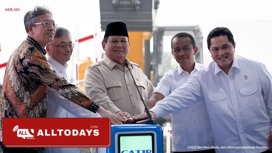 Presiden Prabowo Resmikan Proyek Baterai EV Terbesar di Asia Tenggara, Nilai Rp96 Triliun