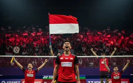 Indonesia Raih Kemenangan Dramatis di Final Kejuaraan Bulu Tangkis Asia 2025