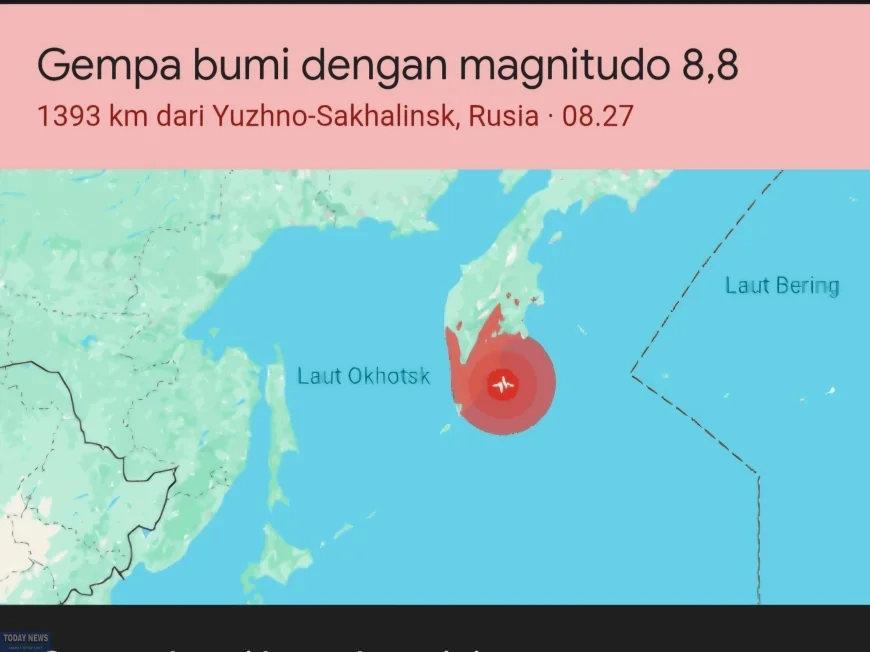 Gempa Magnitudo 8,7 Guncang Rusia Timur, BMKG Imbau Warga di Sejumlah Wilayah Indonesia Waspadai Tsunami
