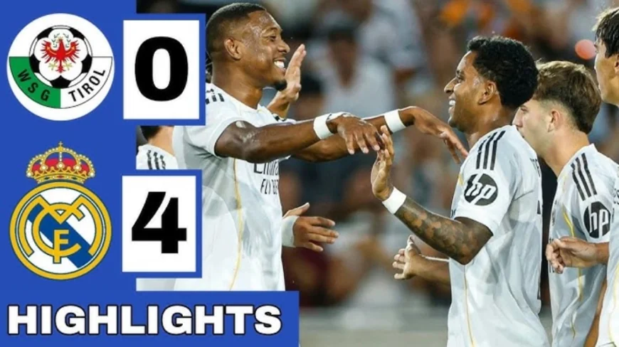 Real Madrid Hajar WSG Tirol 4-0 dalam Laga Uji Coba