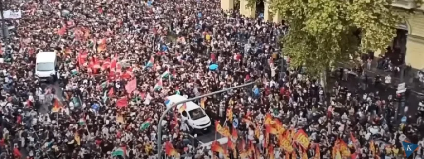 Puluhan Ribu Warga Italia Gelar Aksi Pro Palestina, Desak Pemerintah Akui Palestina